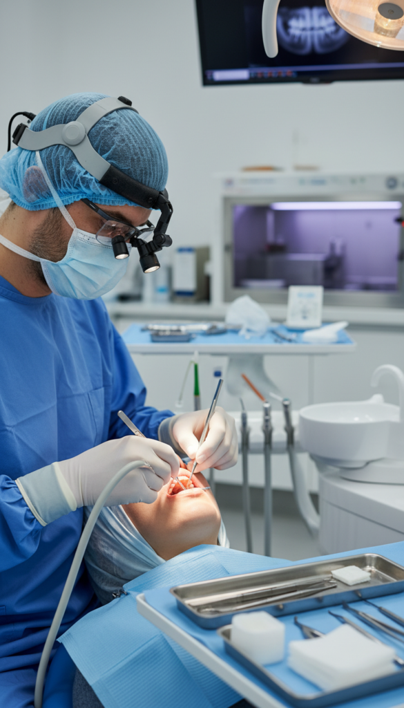 periodontal pocket treatment - Dr. Mohammed Qasem periodontist and implant specialist UAE